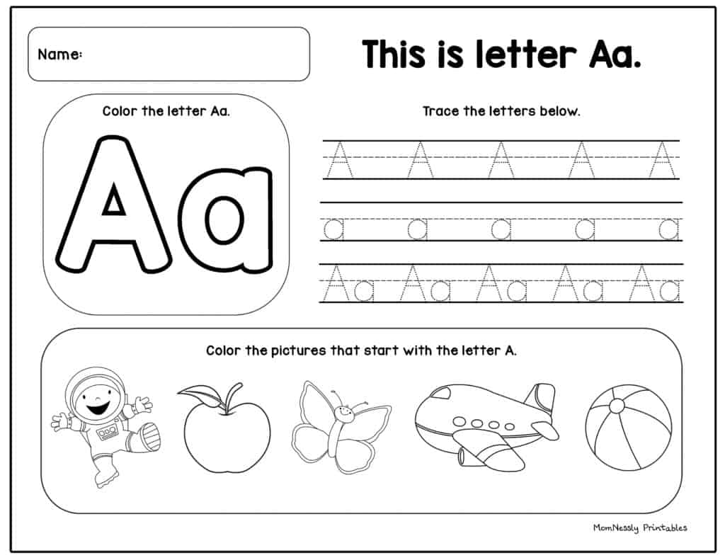 Printable: Alphabet Tracing Set