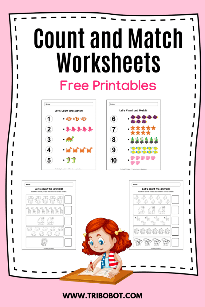 count and match worksheets